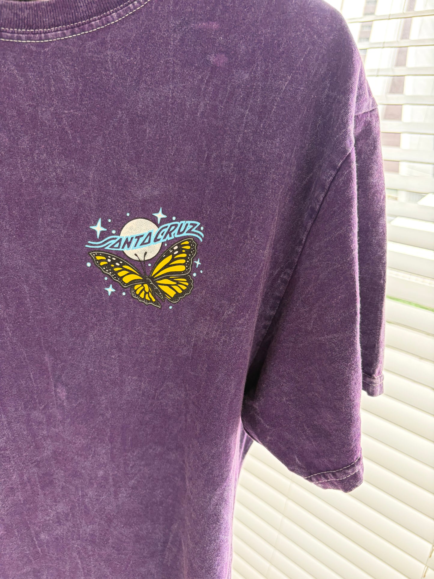 00's SANTA CRUZ Butterfly Purple Tee