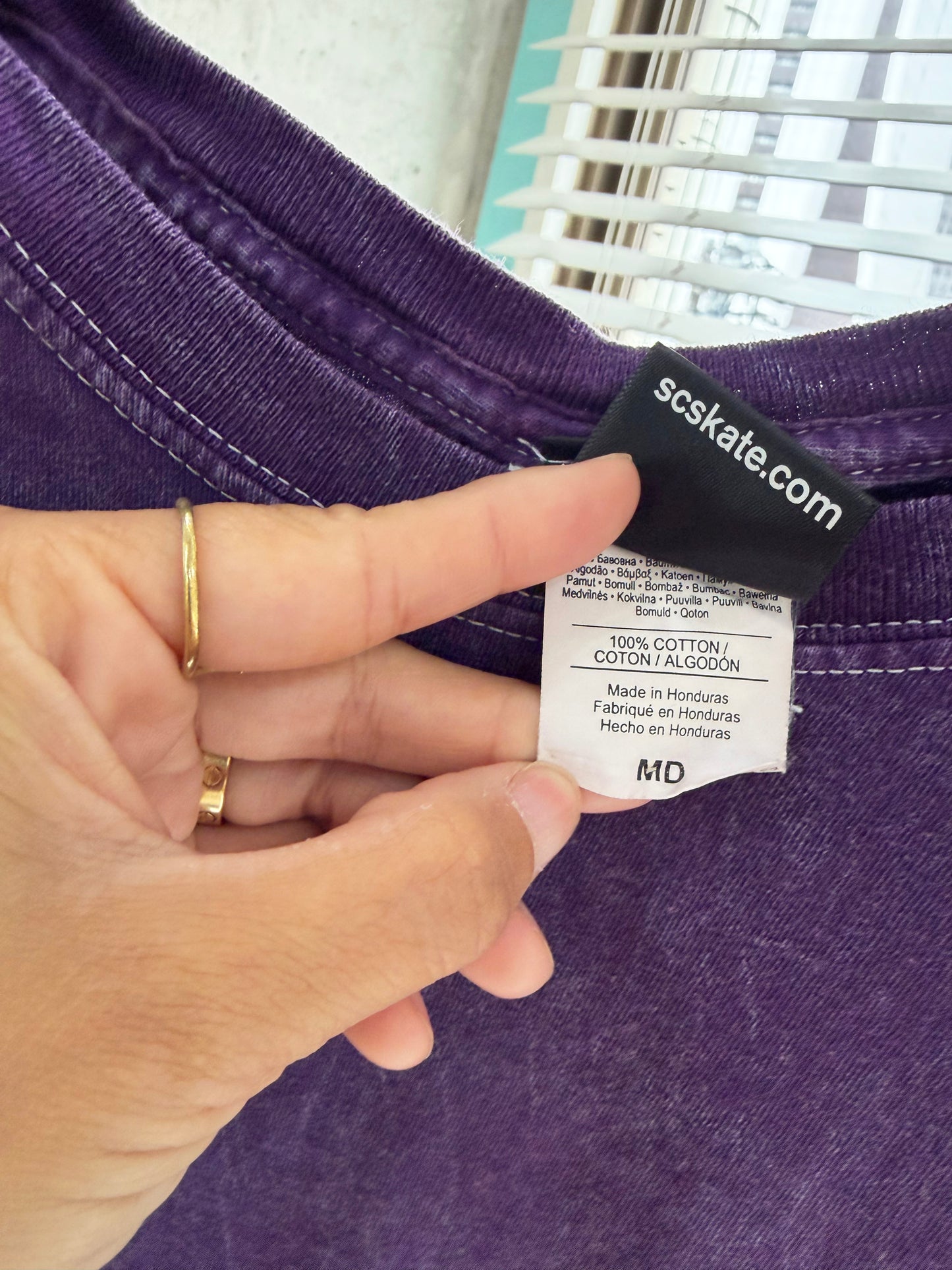 00's SANTA CRUZ Butterfly Purple Tee