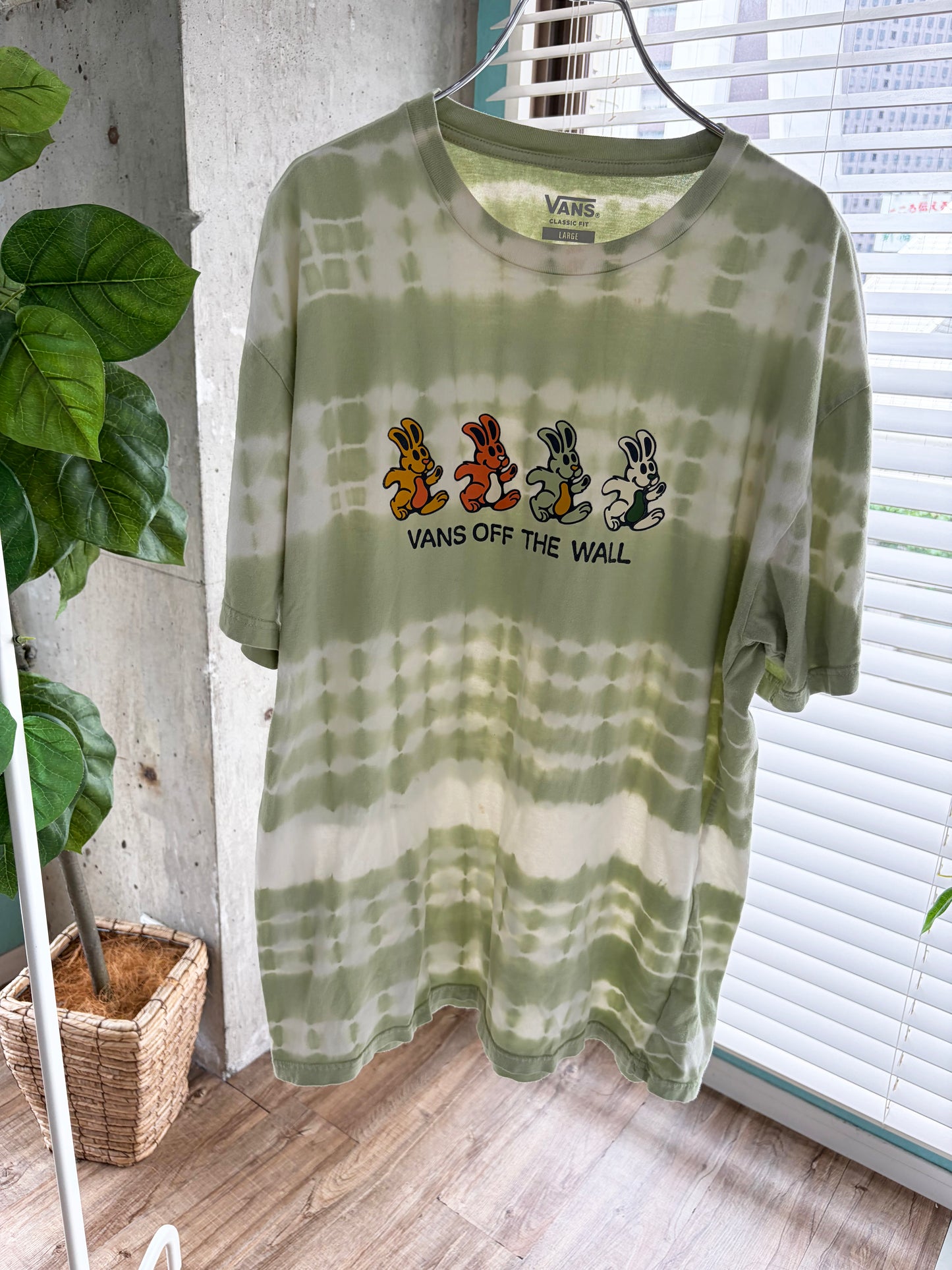 00's VANS OFF THE WALL Tai-dye Tee size L