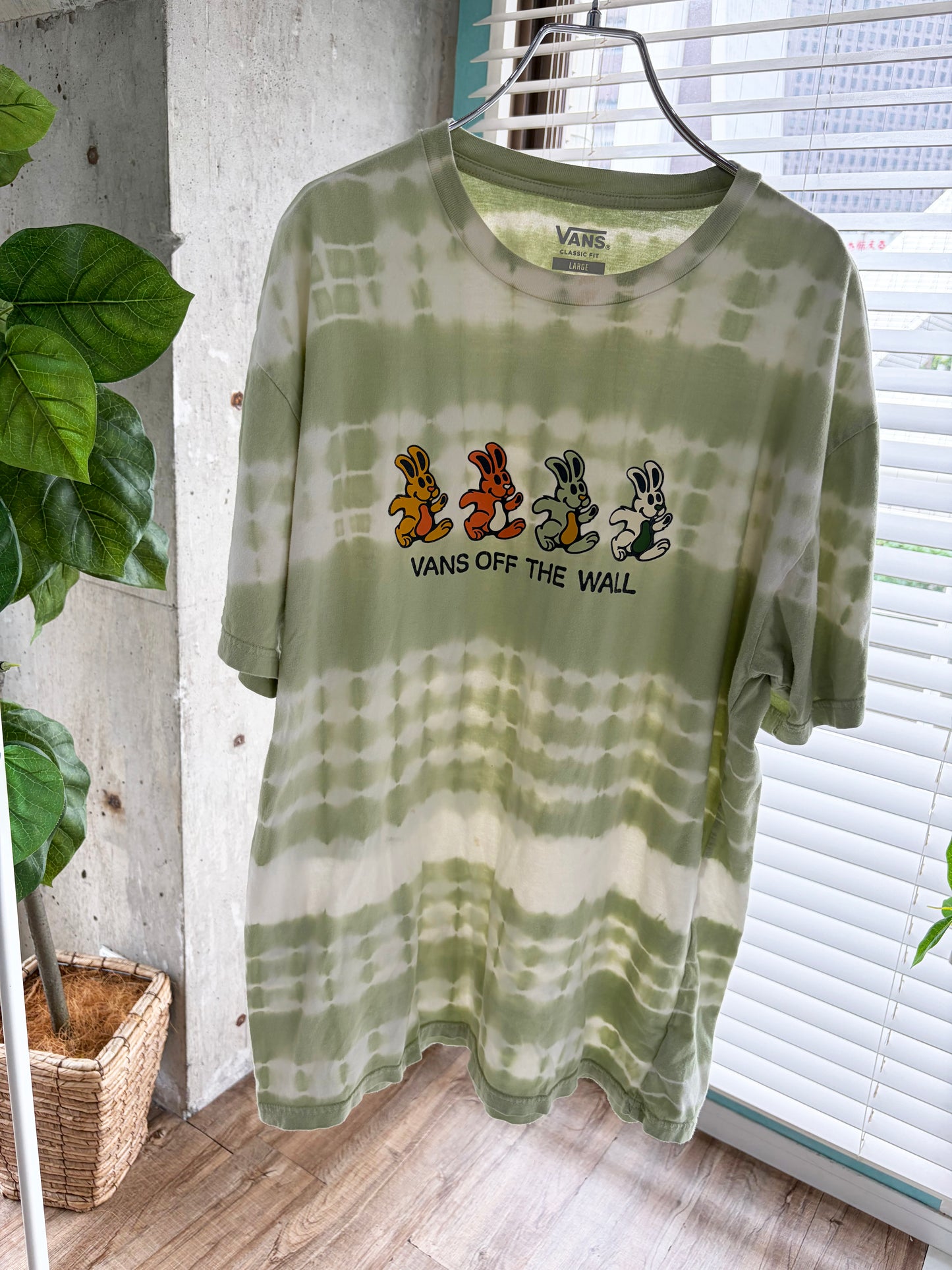 00's VANS OFF THE WALL Tai-dye Tee size L