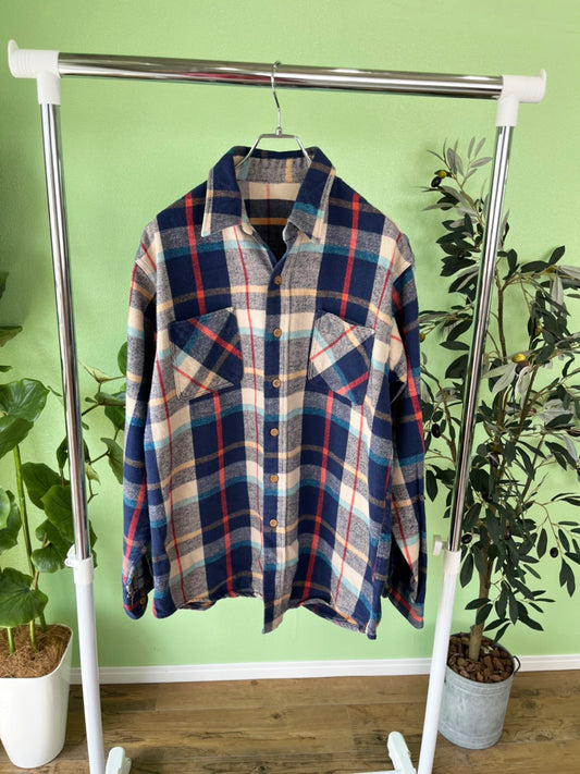 【BICMAC】 Heavy Flannel shirts ビックマック ヘビーフランネルシャツ (men's L相当)
