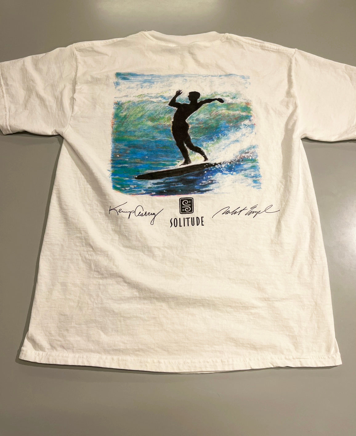 【Solitude】00's Y2K surf the waterman series Kemp Aaberg T-shirt （men's L)