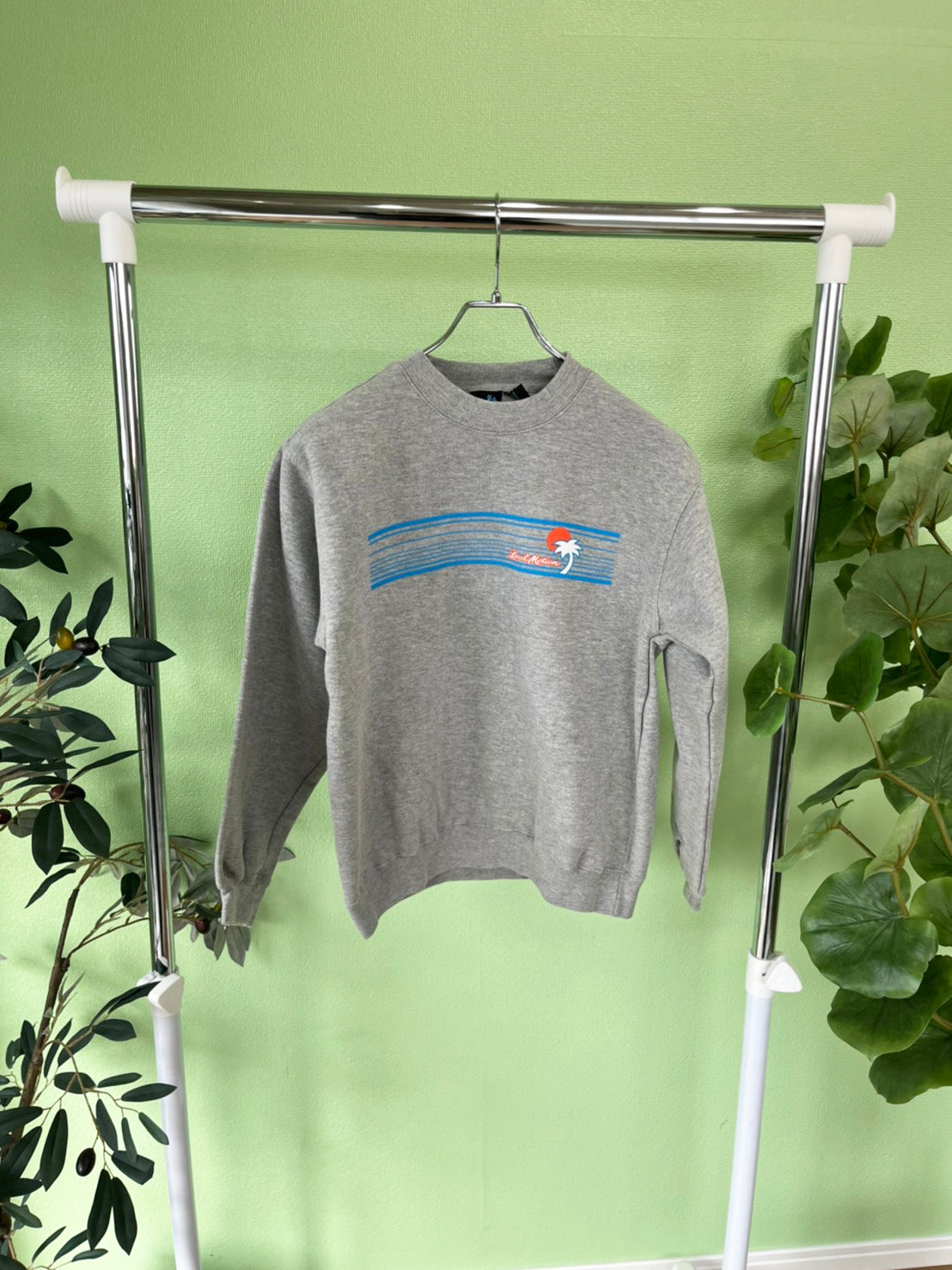 【Local motion】Y2K surf sweat shirts Gray (women's M)