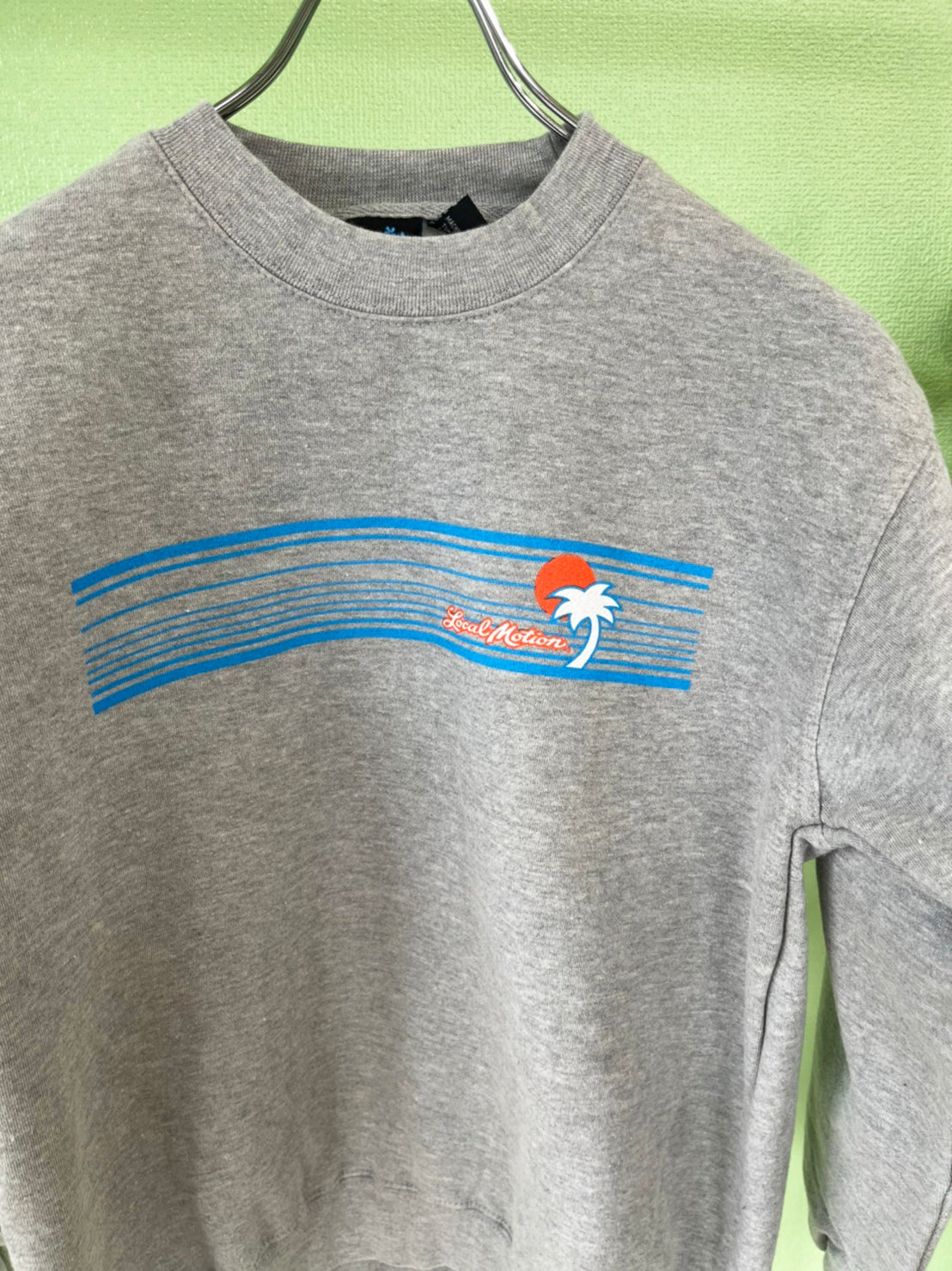 【Local motion】Y2K surf sweat shirts Gray (women's M)