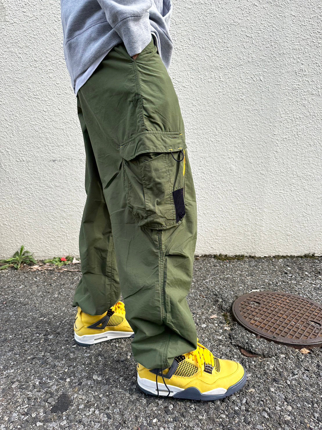 【Dead Stock】 90's sessions surf skate cargo pants (size:34inch)