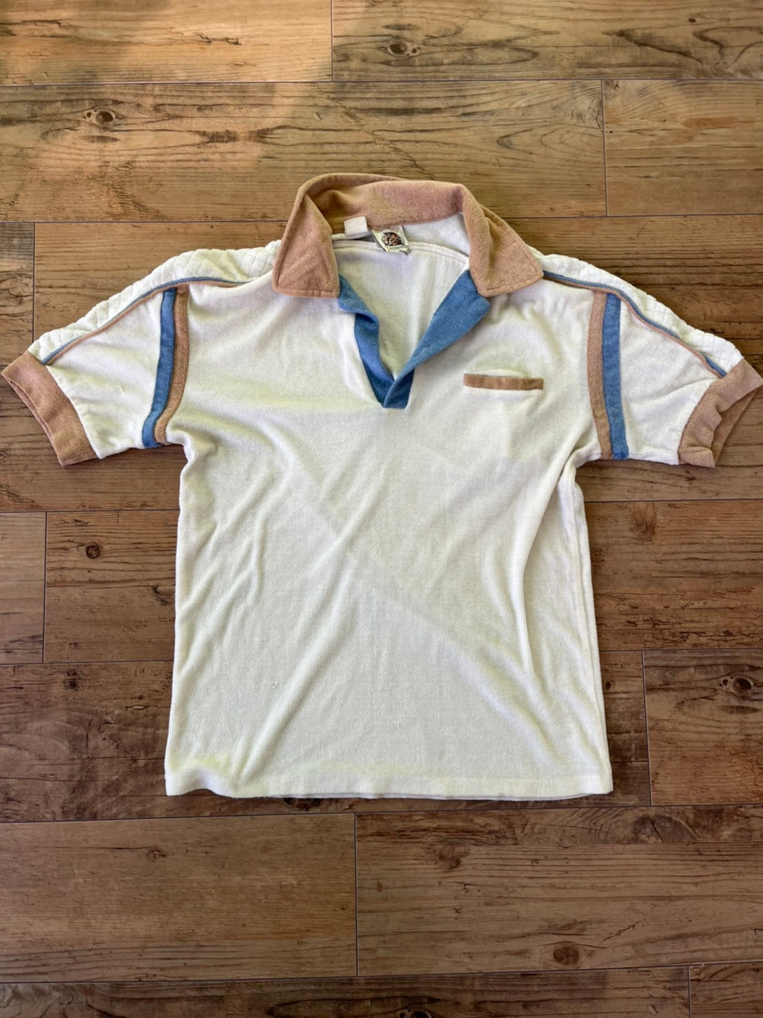 【Kennington】70s vintage Kennington California Pile Polo shirts   (men's M)