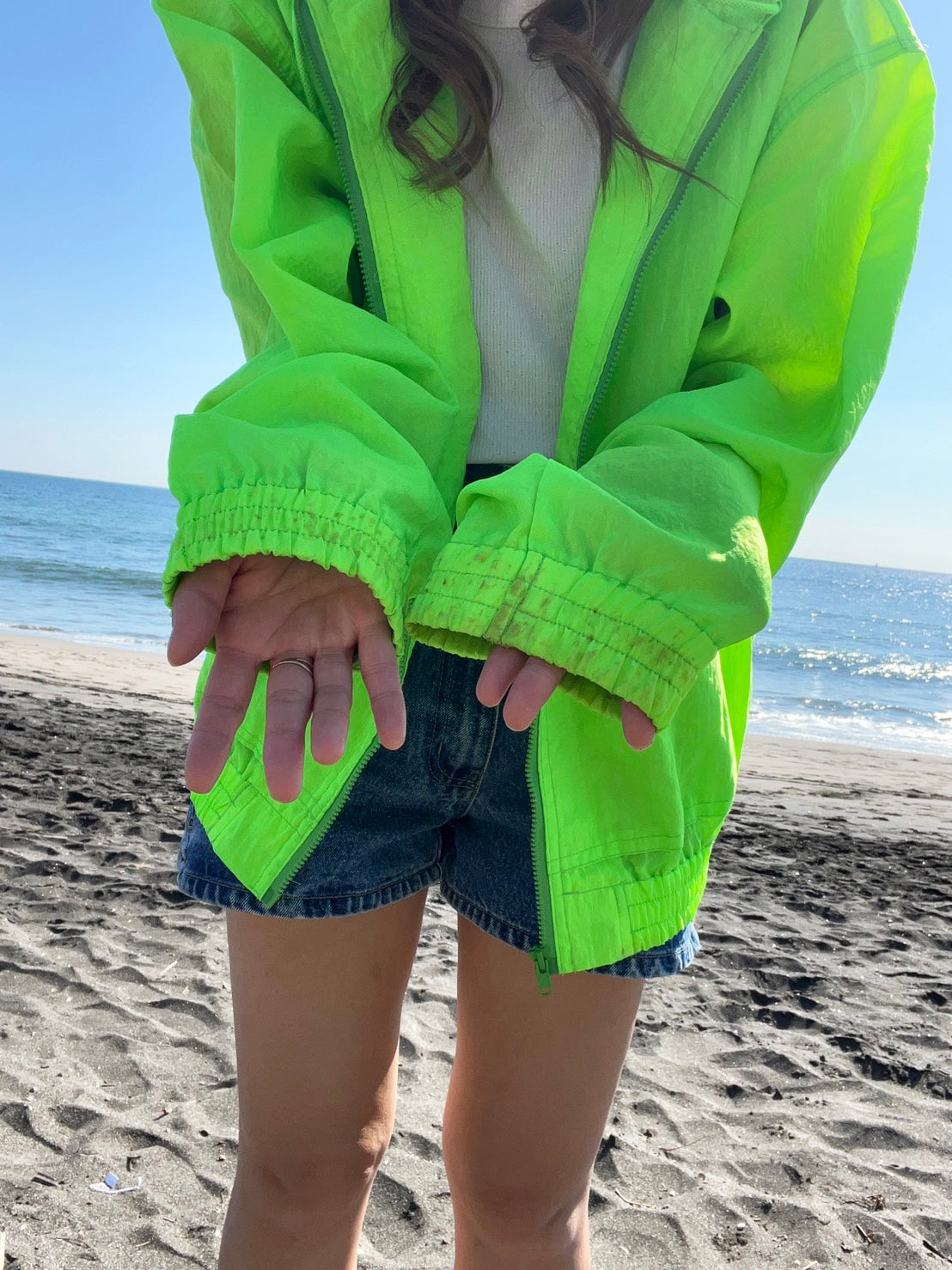 【BODY GLOVE 】80s  BODY GLOVE Nylon Jacket  Neon color (FREE SIZE)