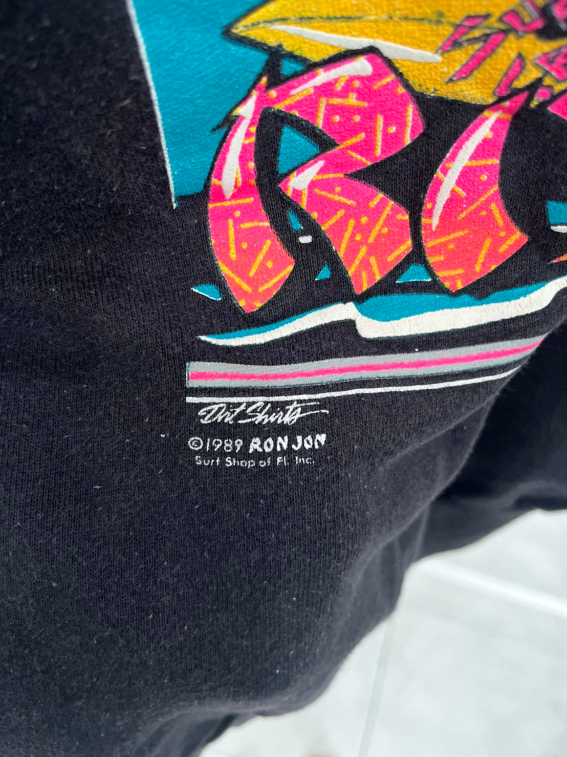 【RONJON  SURF SHOP】80's RONJON SURF SHOP Shark cocoa Beach Sweatshirts (men's L実際はmen's S-Mぐらいのサイズ感)