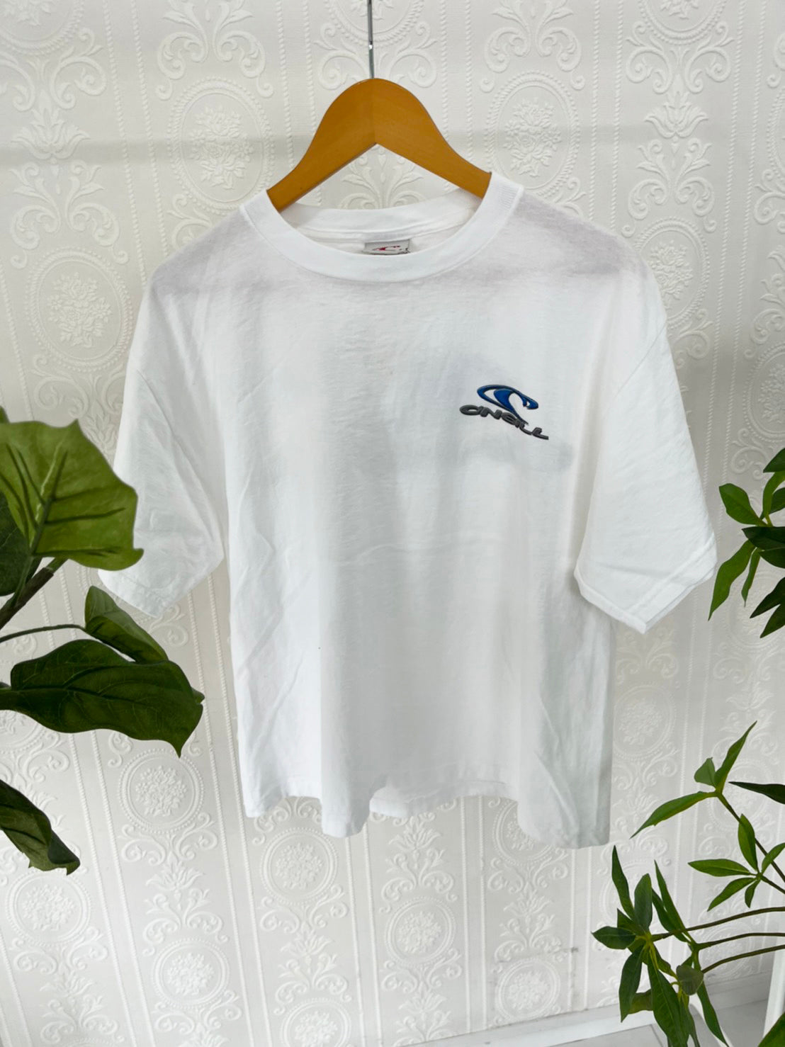 【DeadStock onewash】 90's O'NEILL Simple Big Logo T-shirt  (men's M)