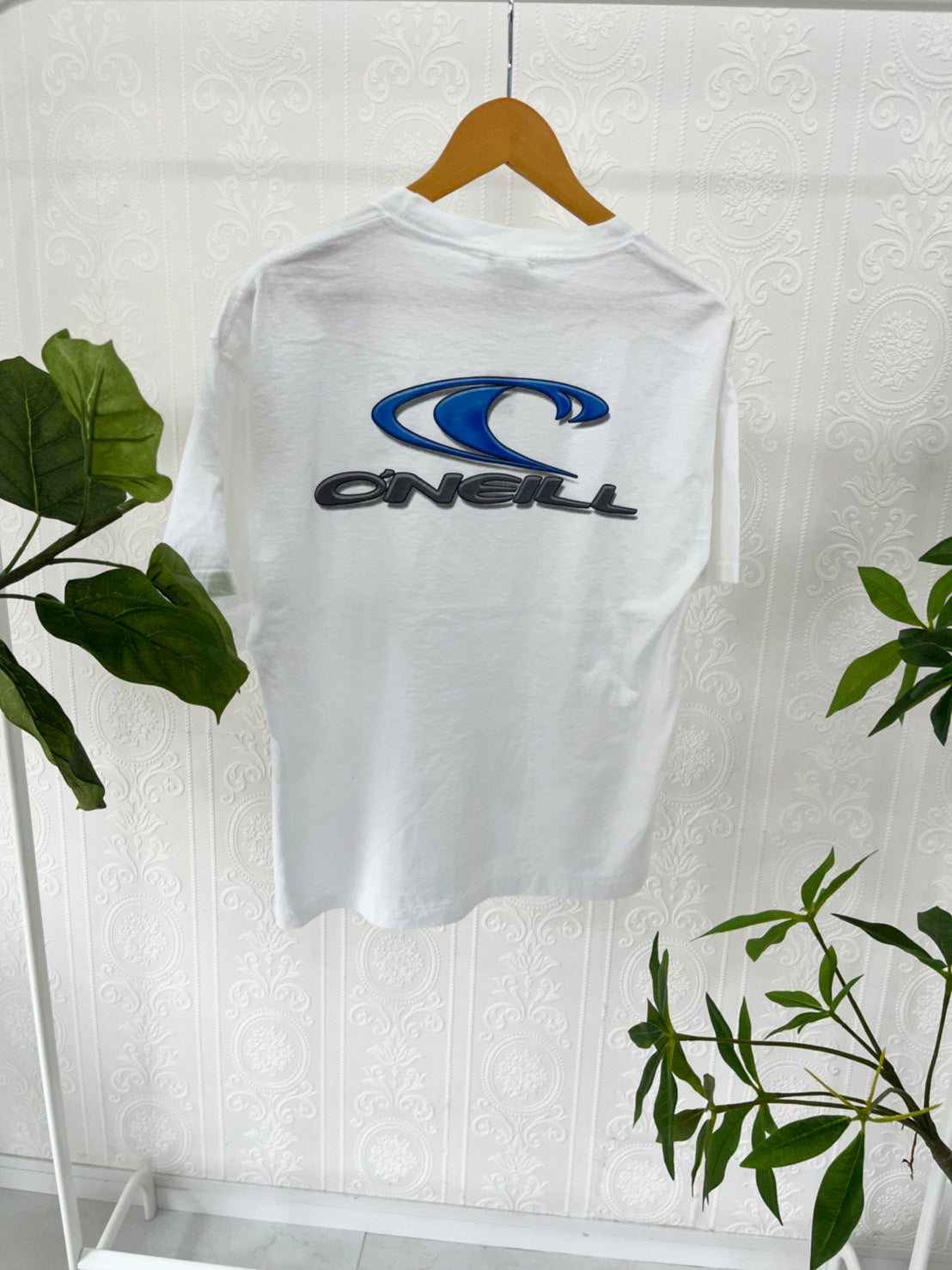 【DeadStock onewash】 90's O'NEILL Simple Big Logo T-shirt  (men's M)