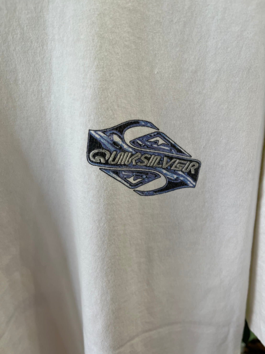 【QUIK SILVER】90's vintage QUIK SILVER  BIG LOGO T-shirt  クィックシルバー (men's L)