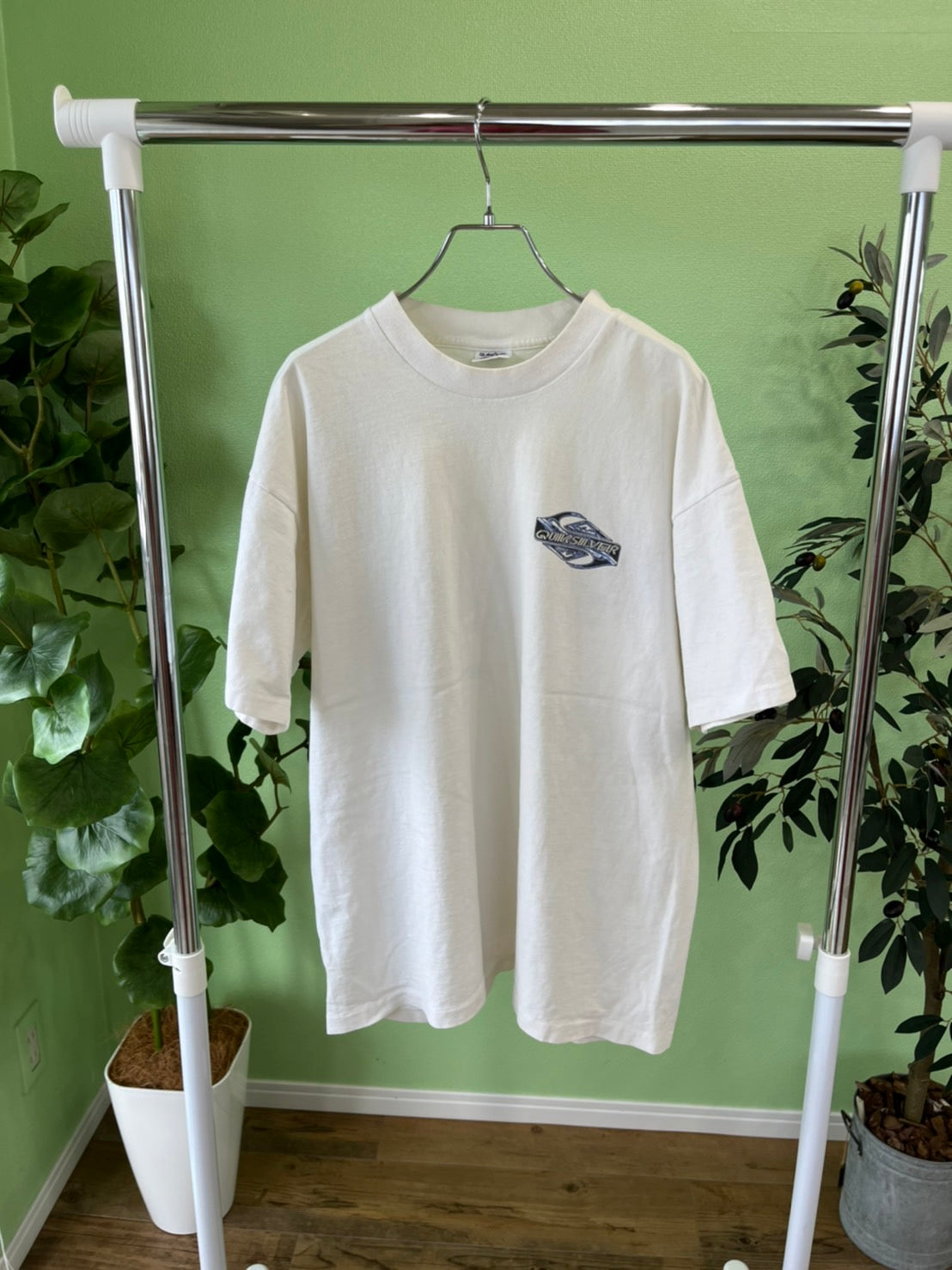 【QUIK SILVER】90's vintage QUIK SILVER  BIG LOGO T-shirt  クィックシルバー (men's L)