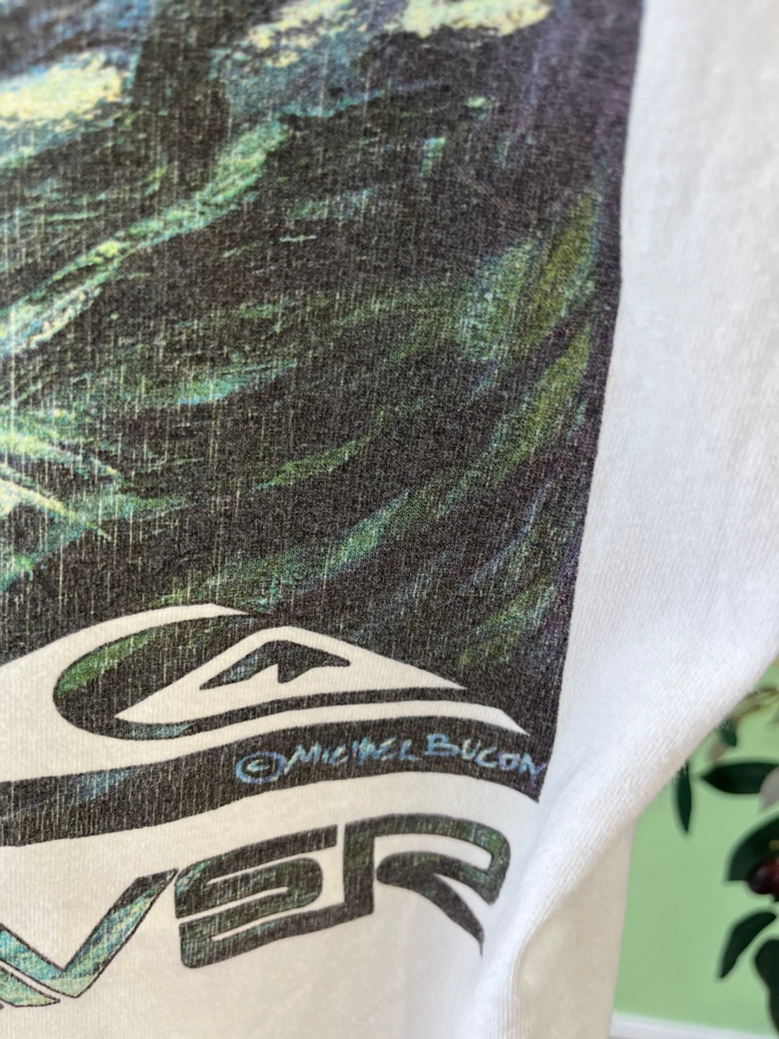 【QUIK SILVER】90's vintage QUIK SILVER  Surfing Graphic T-shirt  クィックシルバー (men's M)