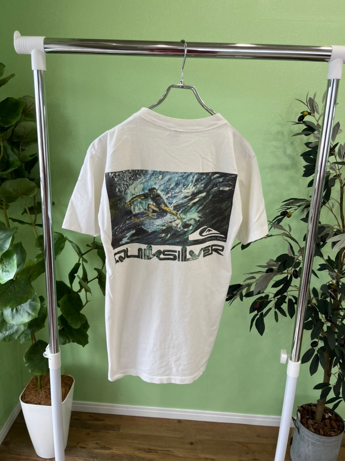 【QUIK SILVER】90's vintage QUIK SILVER  Surfing Graphic T-shirt  クィックシルバー (men's M)