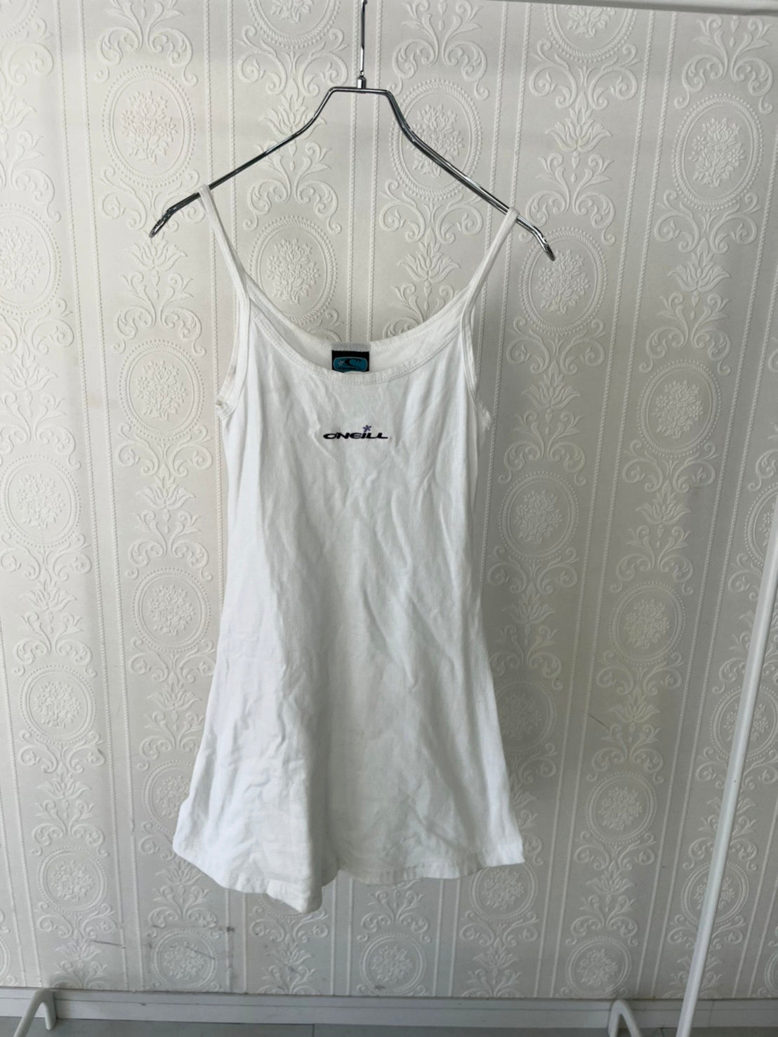 【O'Neill】 90's O'Neill Cotton mini Dress Made in USA white (size S）