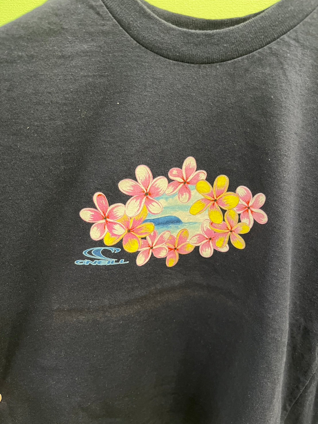 【O'NEILL】90's O'NEILL Flower Beach T-shirt Made in USA (women's M)