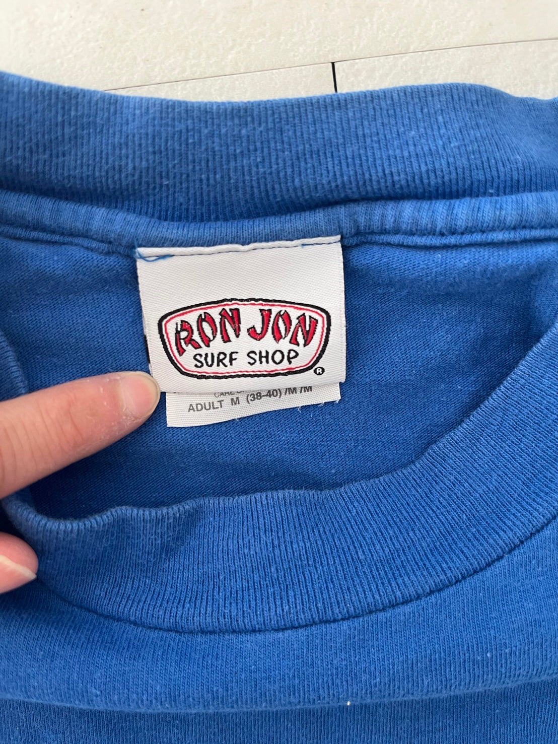 【RON JON】RonJon Surf Shop ONE AND ONLY T-Shirt BLUE  (men's M)