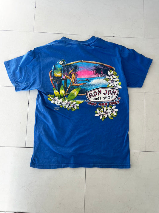 【RON JON】RonJon Surf Shop ONE AND ONLY T-Shirt BLUE  (men's M)