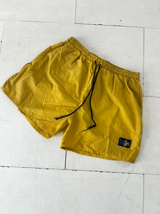 EURO vintage beach shorts Gold fish水着 サーフパンツ ビーチショーツ (women's L相当）