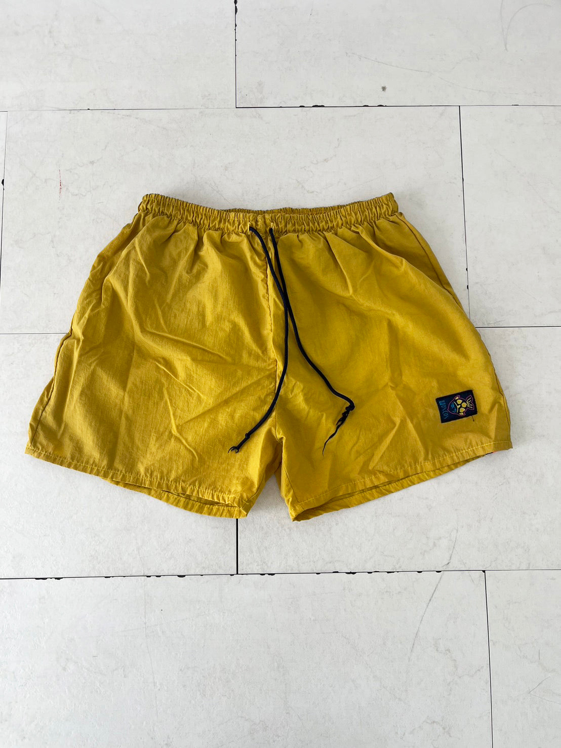 EURO vintage beach shorts Gold fish水着 サーフパンツ ビーチショーツ (women's L相当）