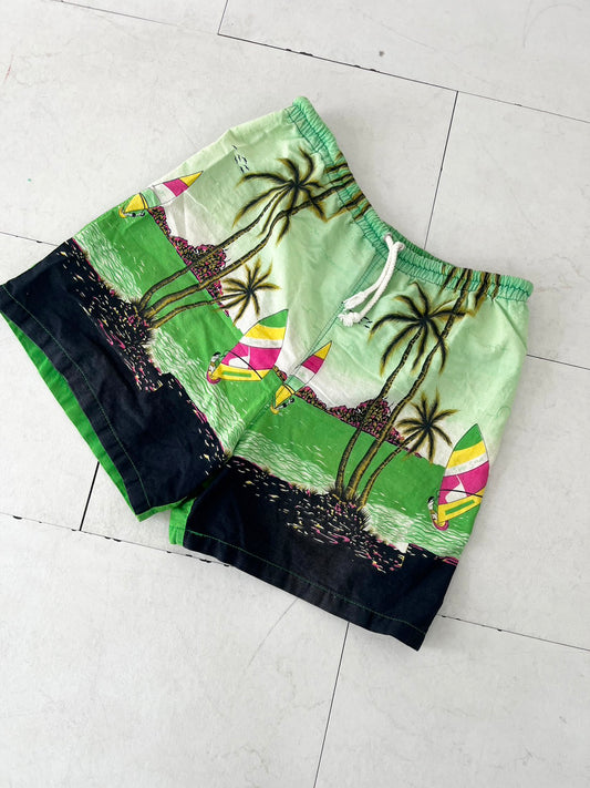 80's vintage SAMBO windsurf beach shorts 水着 サーフパンツ ビーチショーツ (men's XL相当）