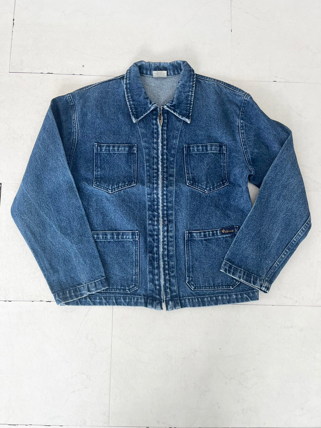 【VOLCOM】Rare 90's VOLCOM Denim Zip up Jacket (size:M)