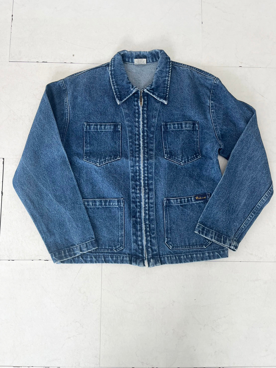 【VOLCOM】Rare 90's VOLCOM Denim Zip up Jacket (size:M)