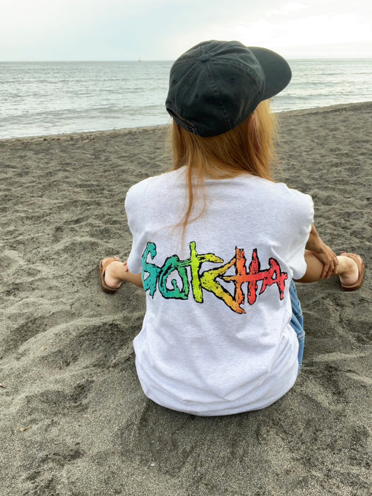 【GOTCHA】90's GOTCHA BIG LOGO Surf T-shirts (men's L)