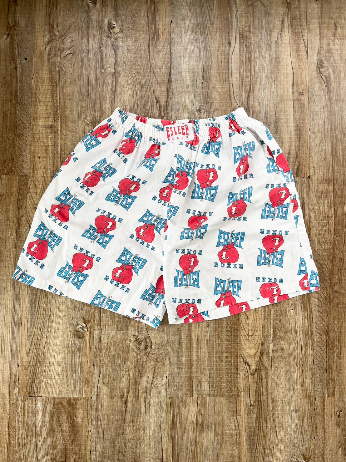 【vintage】ESLEEP BOXER base ball cotton short pants (men's M)