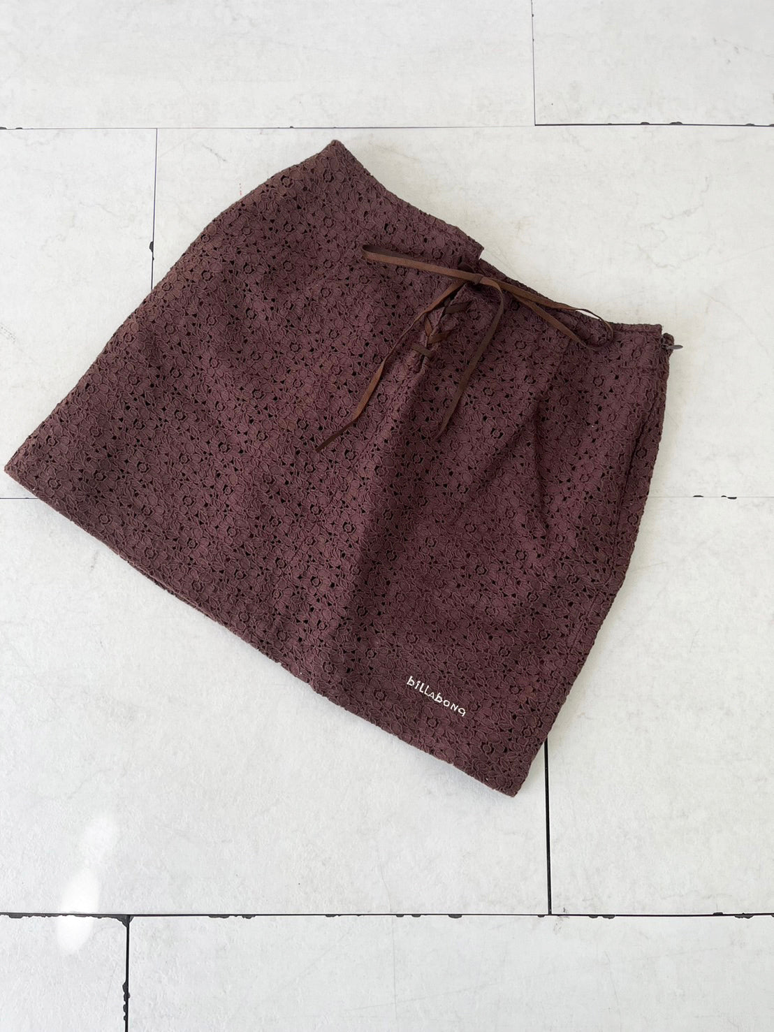 【Dead stock onewash】00's Billabong Y2K surf micro mini skirt (size:M)