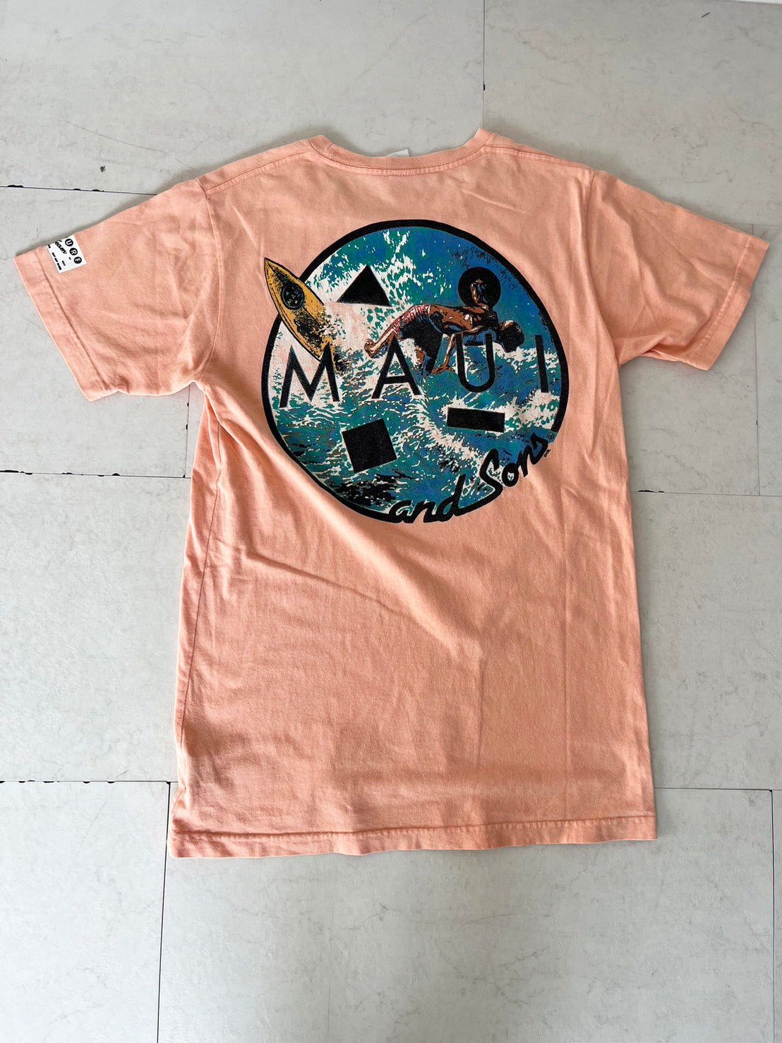 【MAUI AND SONS】90's MAUI AND SONS Surfing T-shirts (men's S)