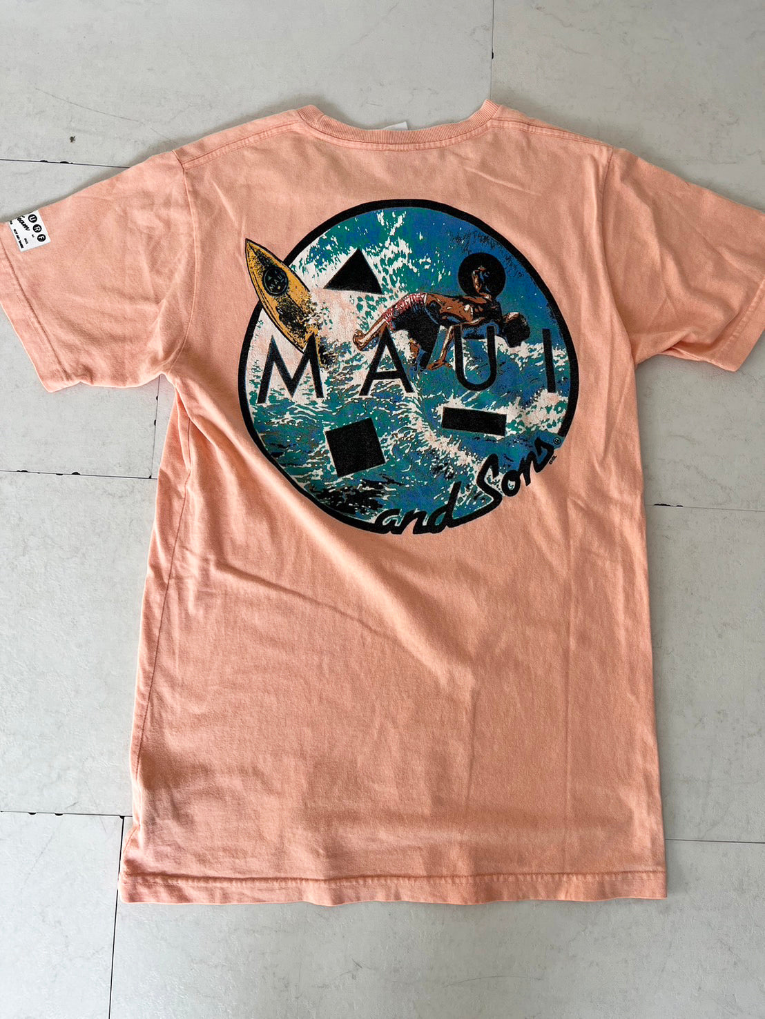 【MAUI AND SONS】90's MAUI AND SONS Surfing T-shirts (men's S)