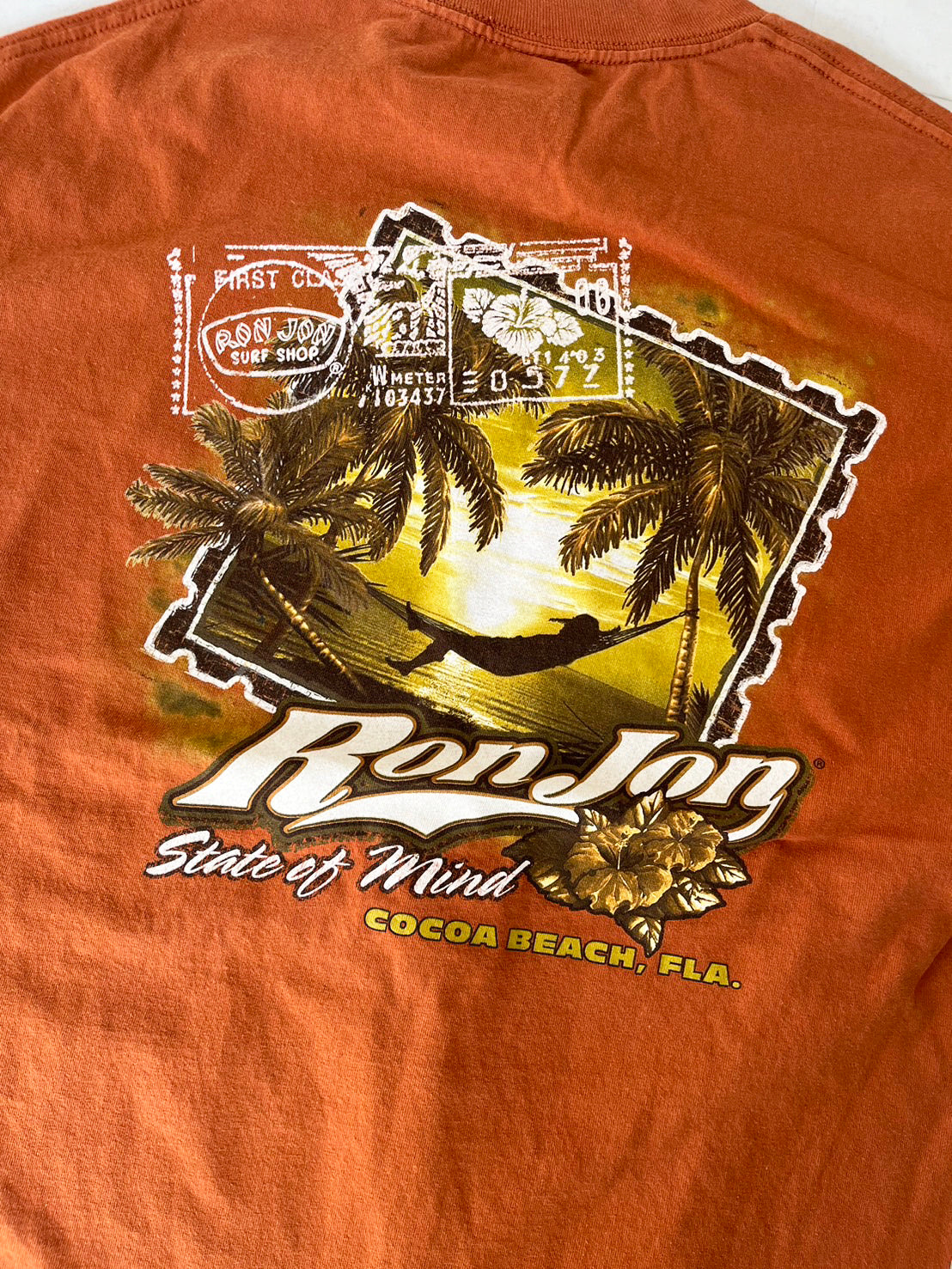 【RONJON SURF SHOP】00's RONJON SURF SHOP STATE OF MIND T-shirts (men's L)