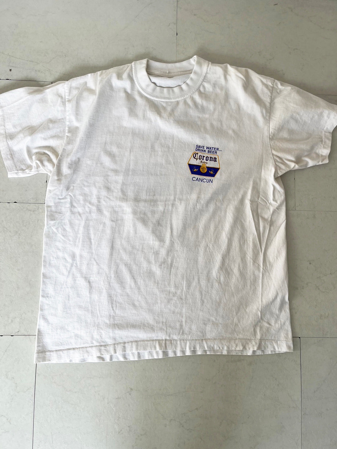 【Corona Beach Club】00's Corona Beach Club Drink Beer Cancun T-shirts (men's XL相当)