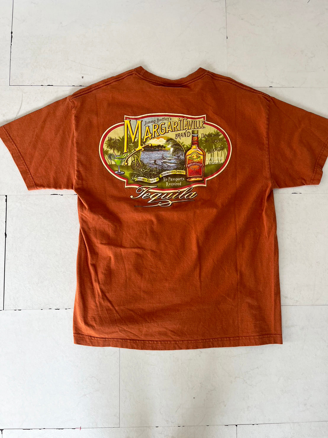 【Jimmy Buffett's】90's Jimmy Buffett's Margarita viille T-shirts  (men's XL)