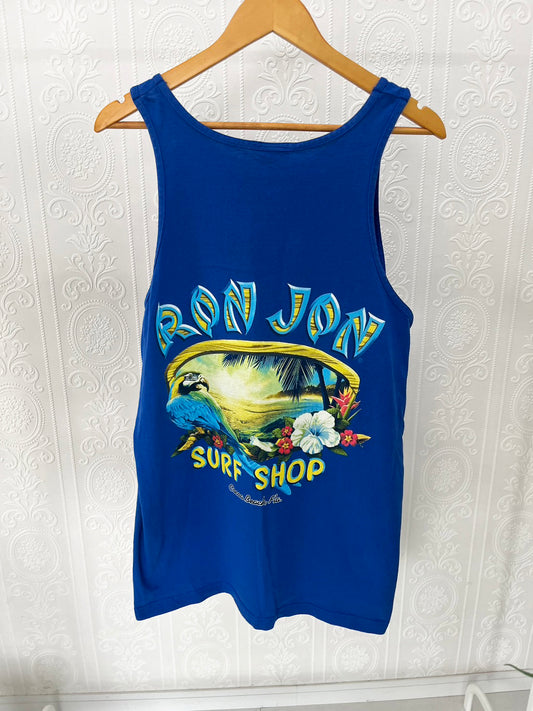 【RONJON SURF SHOP】90s Ronjon surf shop Cocoa Beach Tank tops Made in USA（men's XL )