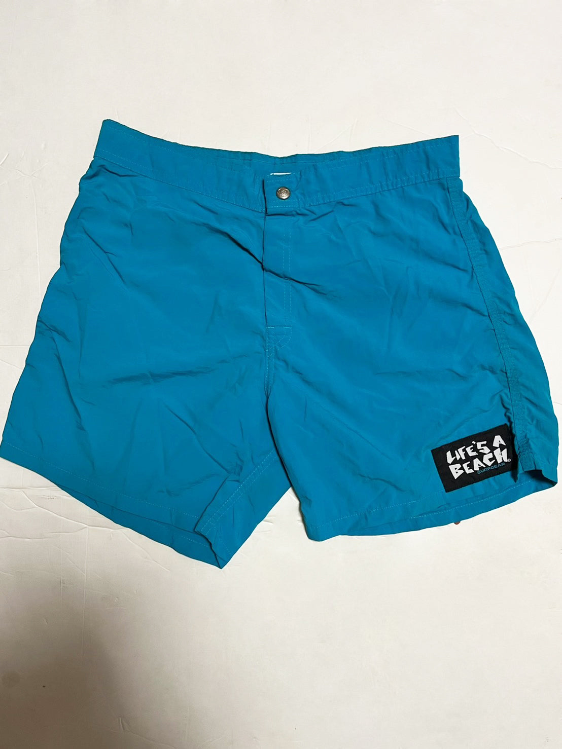 LIFE'S A BEACH SURF GEAR 】80's vintage board short made in USA 