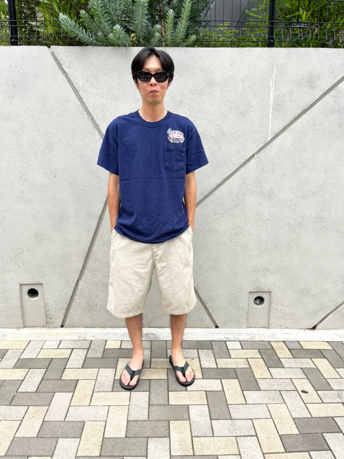 Quiksilver】90's vintage short pants 無地 ショートパンツ ハーフ