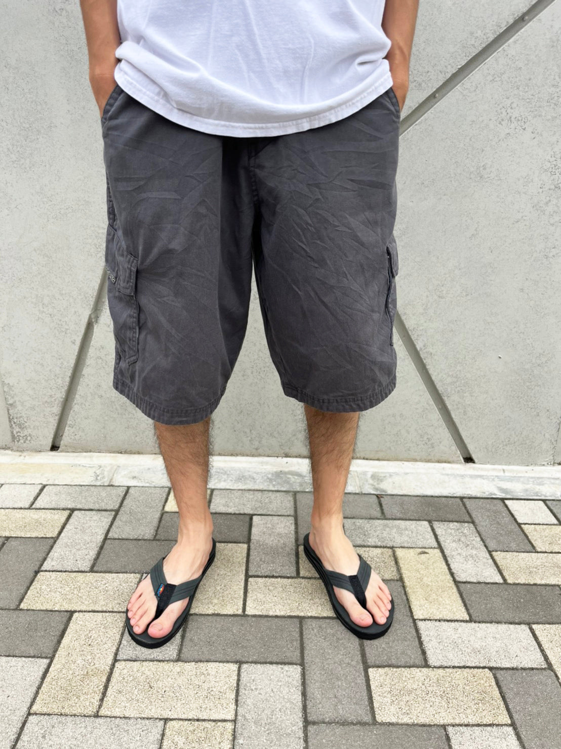 【Billabong】90's billabong vintage surf Short pants  無地 ショートパンツ カーゴショーツ (size 33)
