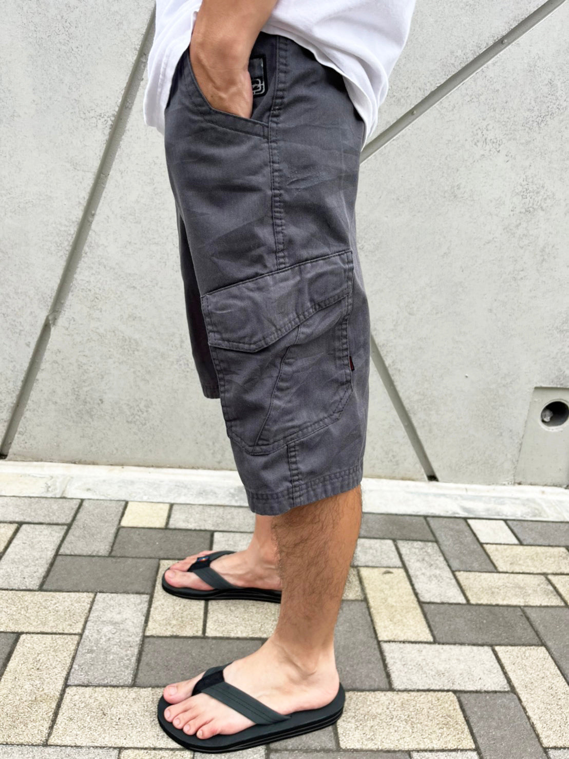 【Billabong】90's billabong vintage surf Short pants  無地 ショートパンツ カーゴショーツ (size 33)