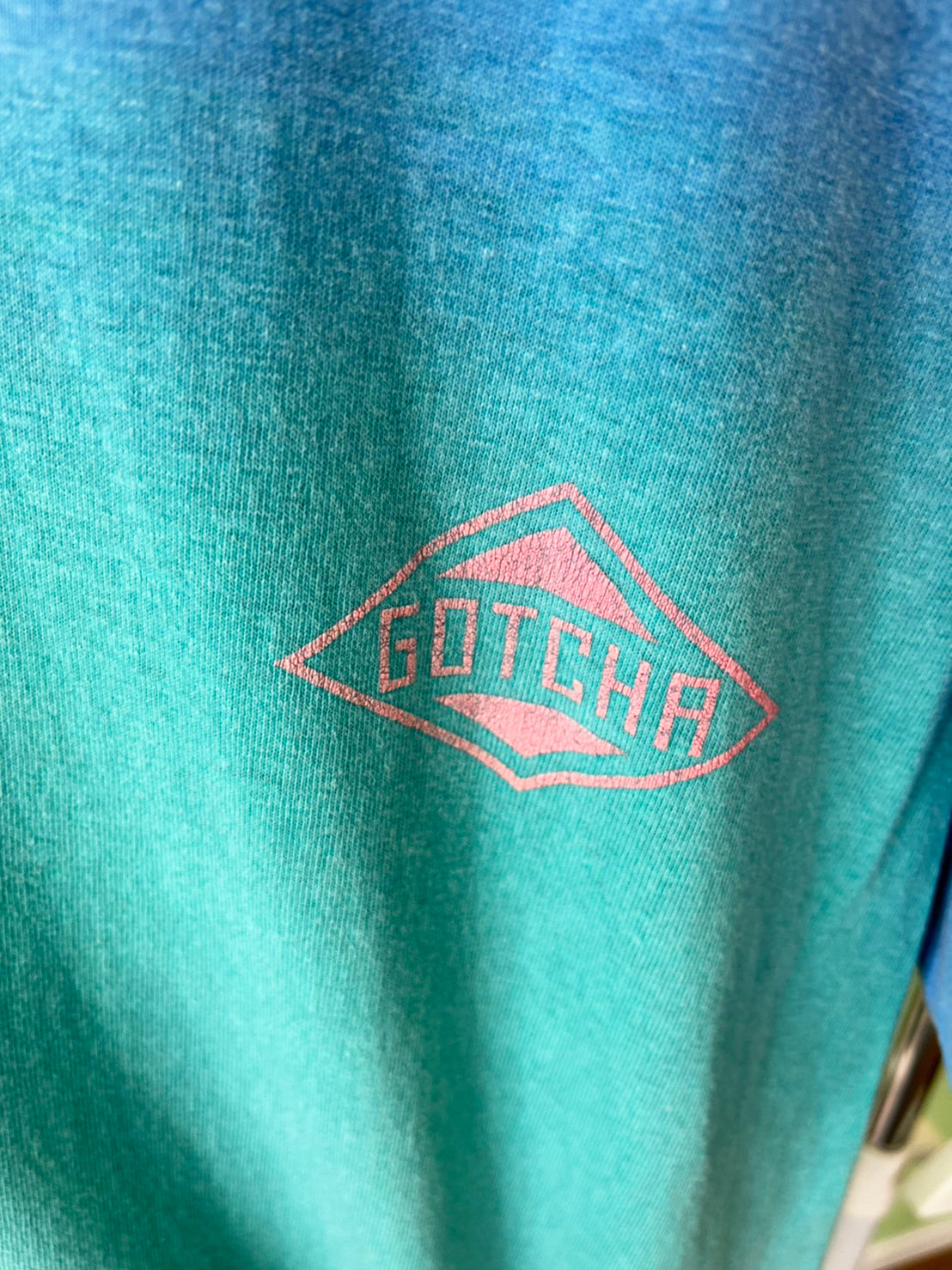 【GOTCHA】90's vintage surf  gotcha rare tie dye t-shirt made in USA (men's M)