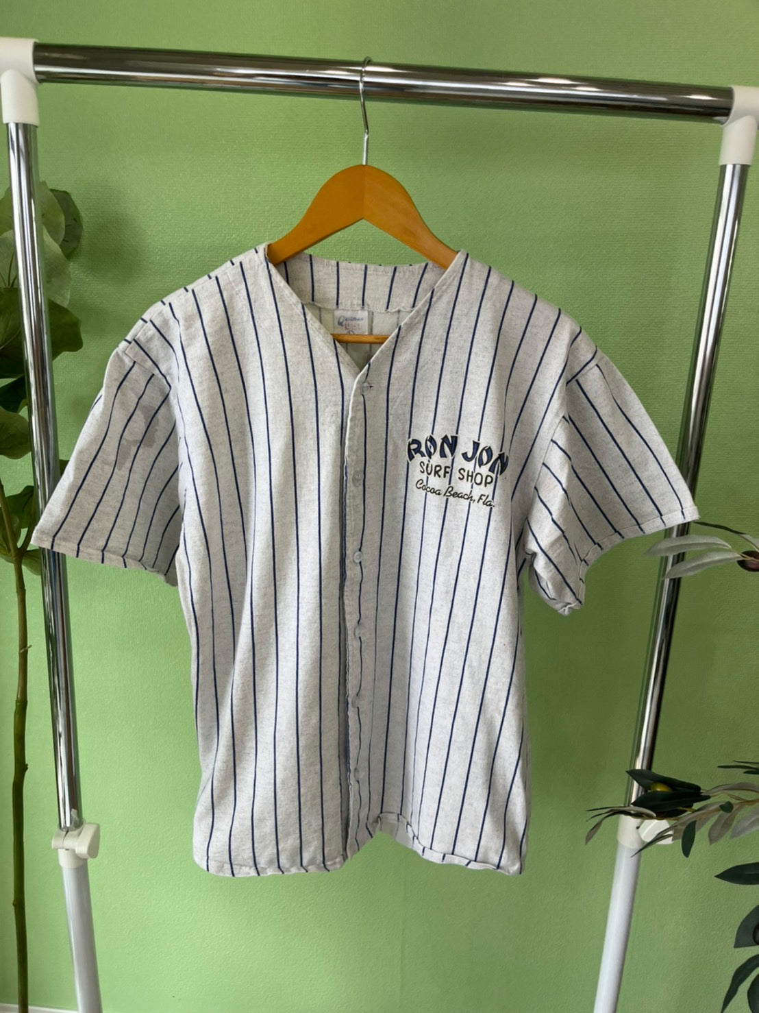 【RONJON SURFSHOP】80's-90's vintage quitman rare baseball shirt made in USA (men's L)