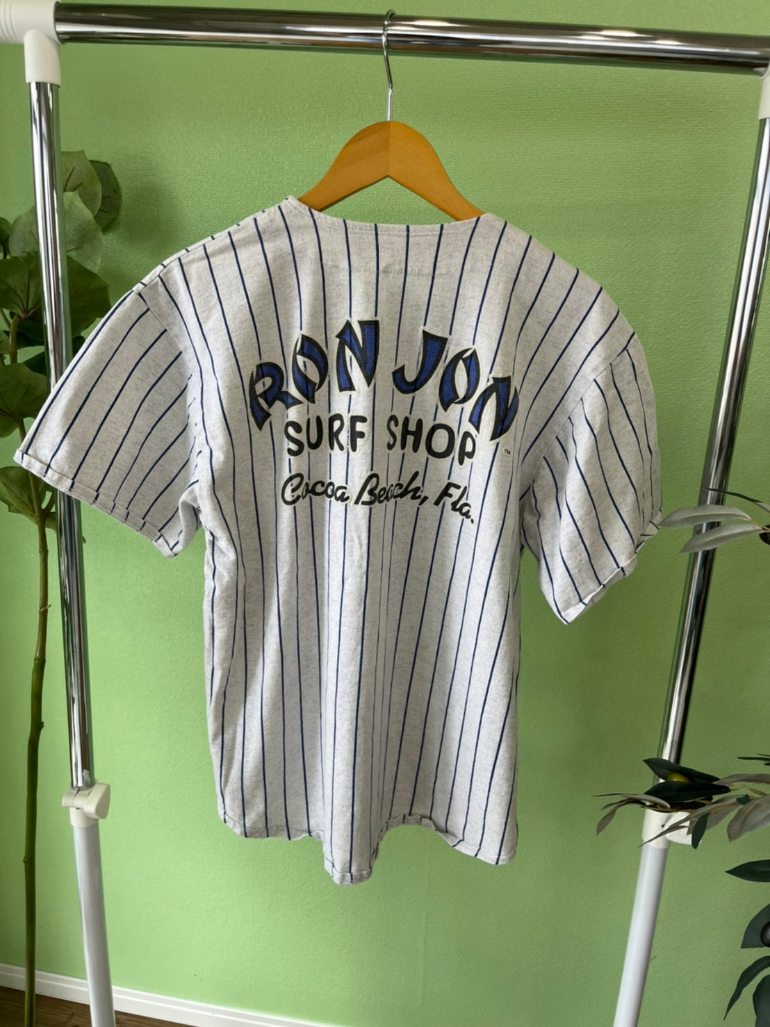 【RONJON SURFSHOP】80's-90's vintage quitman rare baseball shirt made in USA (men's L)