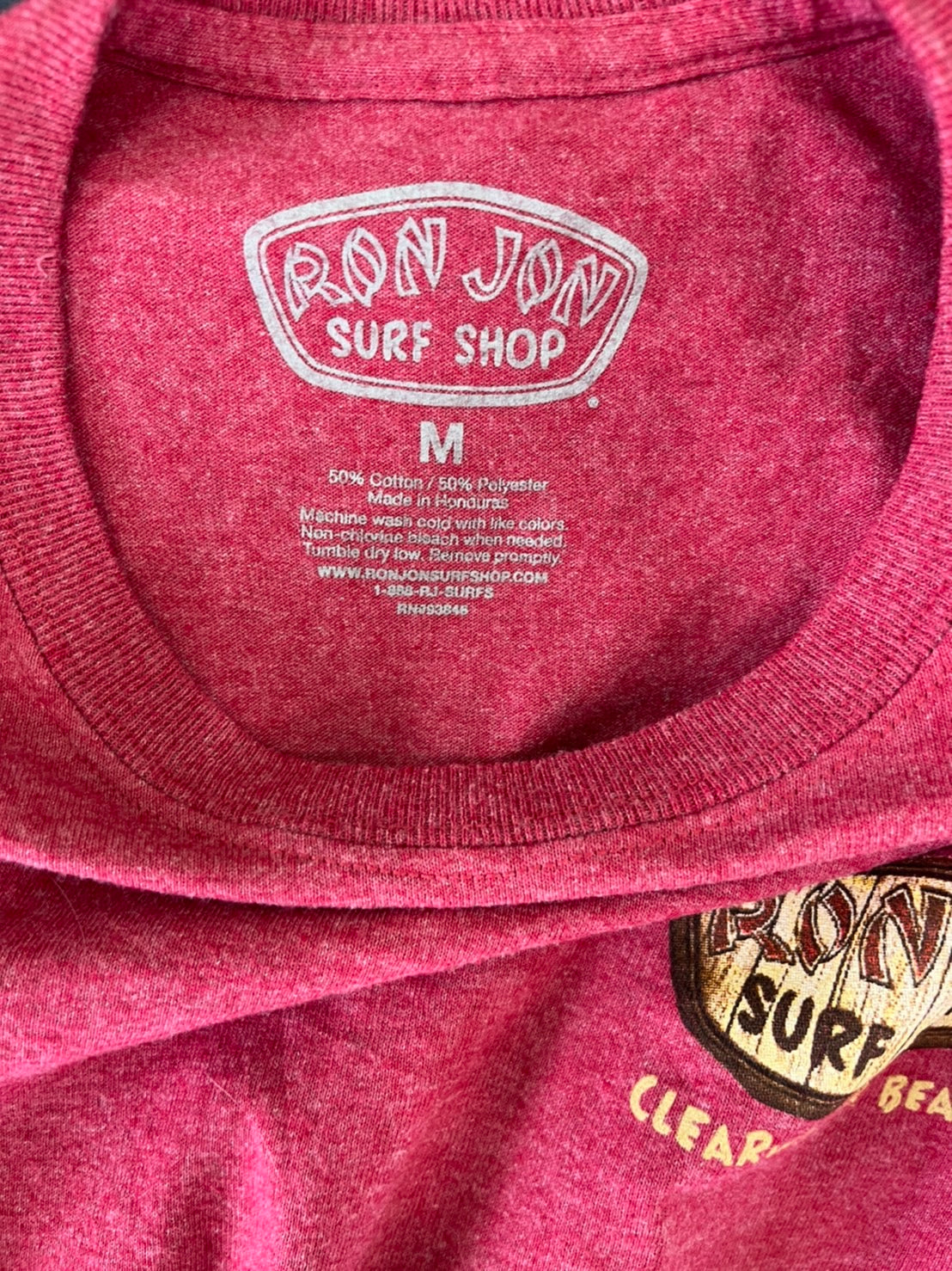 【RON JON】00's RonJon Surf Shop CLEAR WATER BEACH Y2K T-Shirt  （men's M)