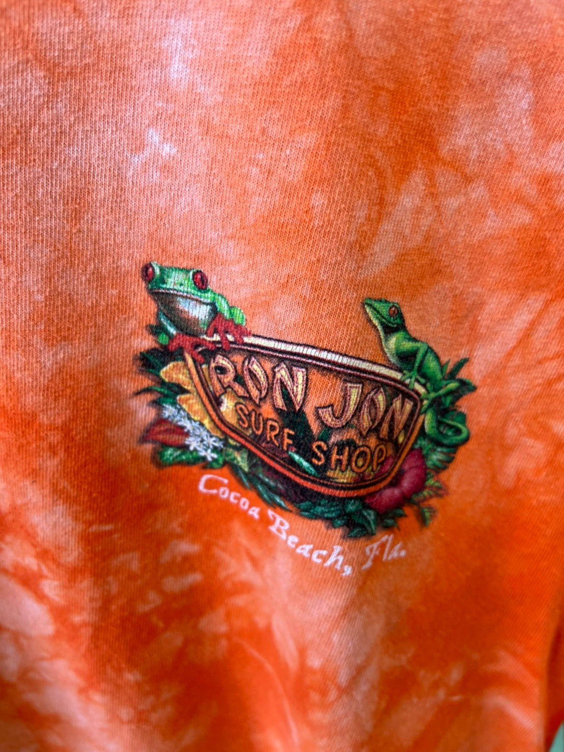 【RONJON SURF SHOP】00's RonJon Surf Shop Y2K tie dye T-Shirt （men's L)