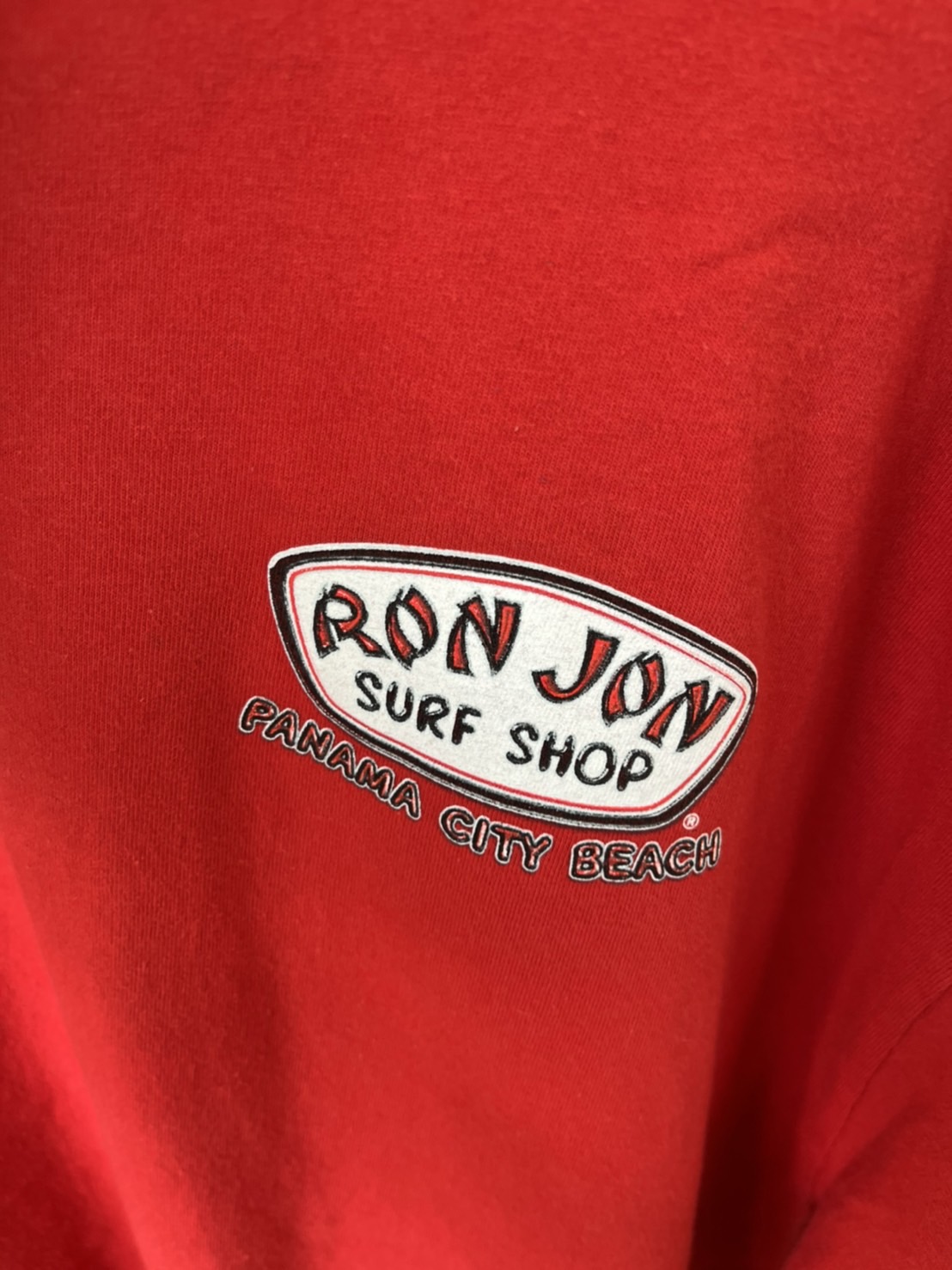 【RONJON SURF SHOP】USED surf skate logo T-shirt （men's XL)