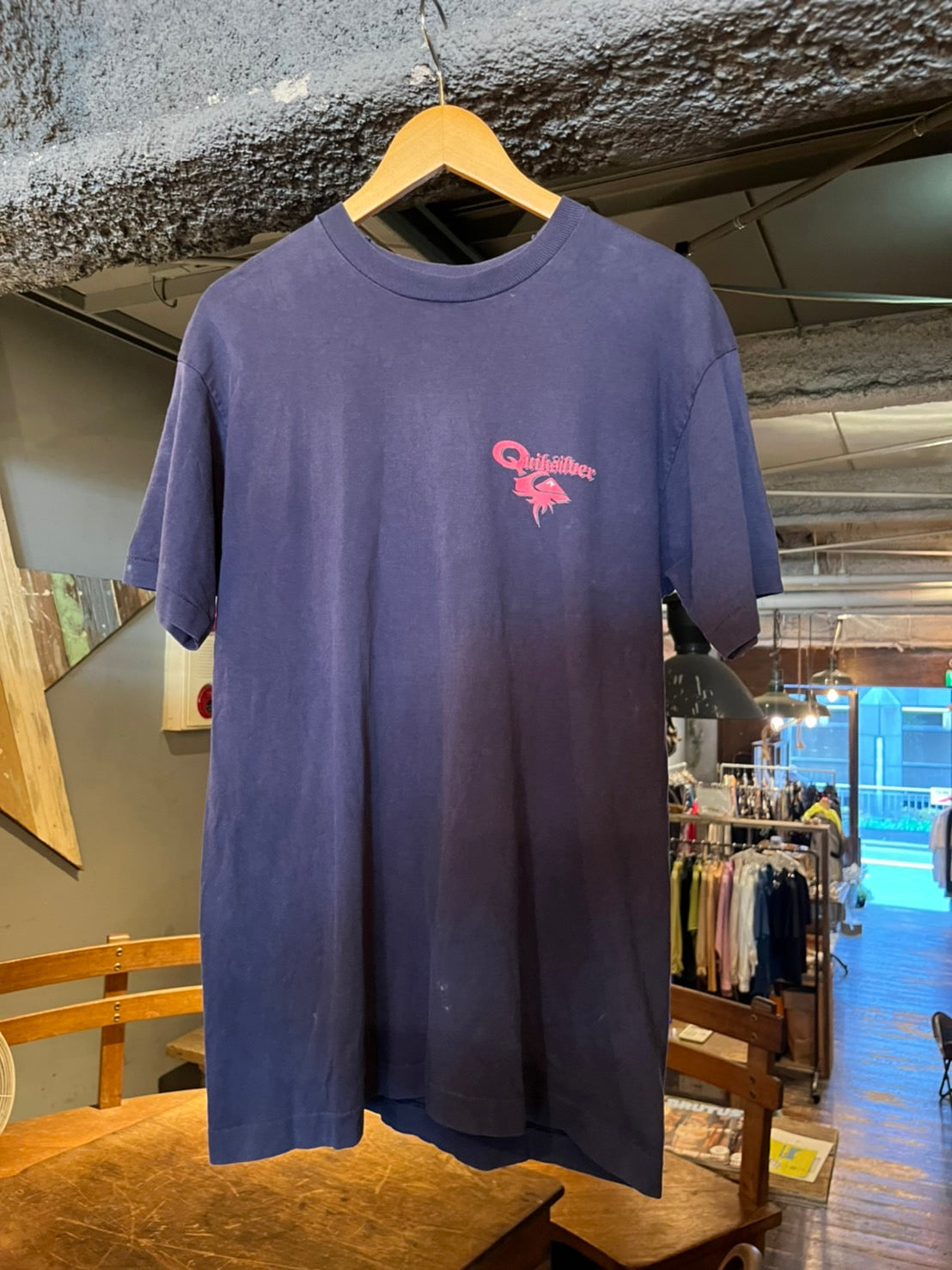 【Quiksilver】90's vintage Quiksilver surf skate  t-shirt made in Canada (men's L)