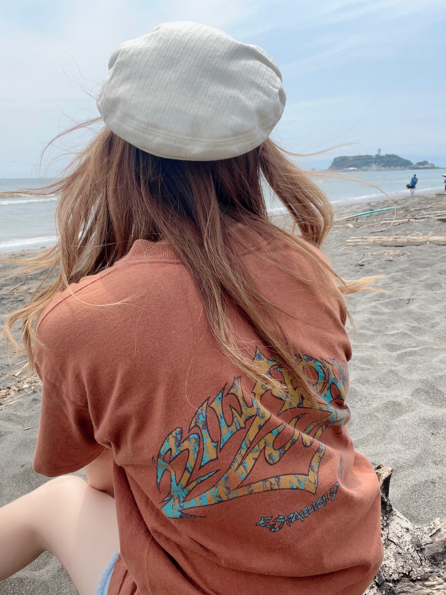 リンガー　Tシャツ　Ocean pacific billabong 90 水色