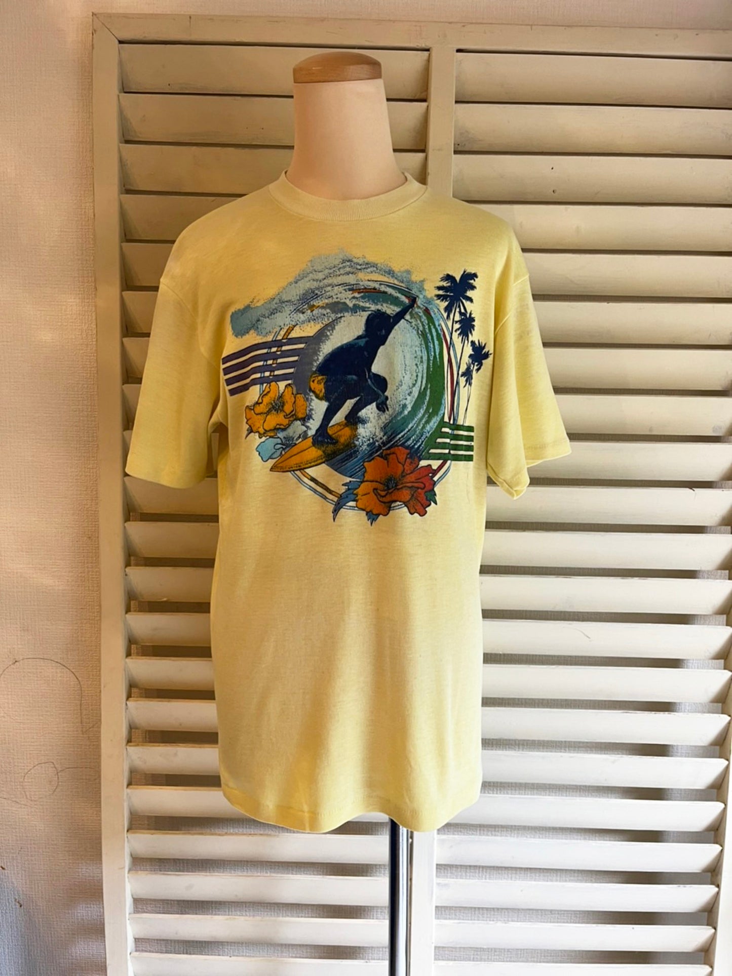 【FUN TEES】70's～80's サーフィン オールドサーフ Tシャツ(men's L)