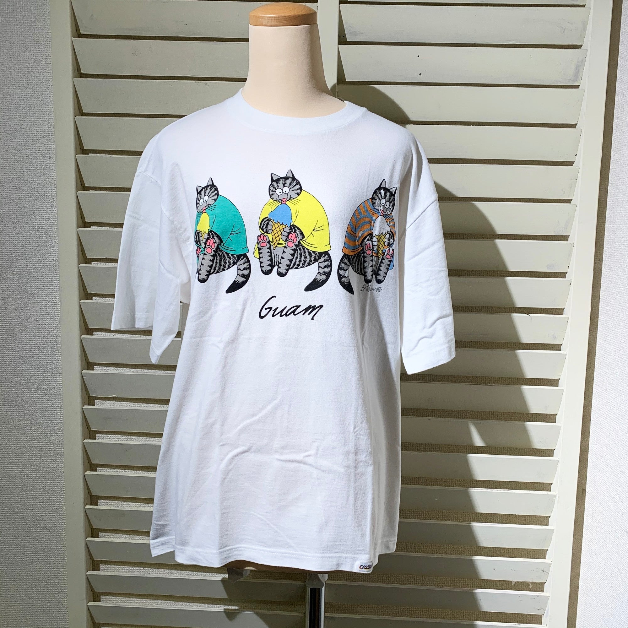 Crazy shirt】90s USA製 クレイジーシャツ クリバンキャットTシャツ